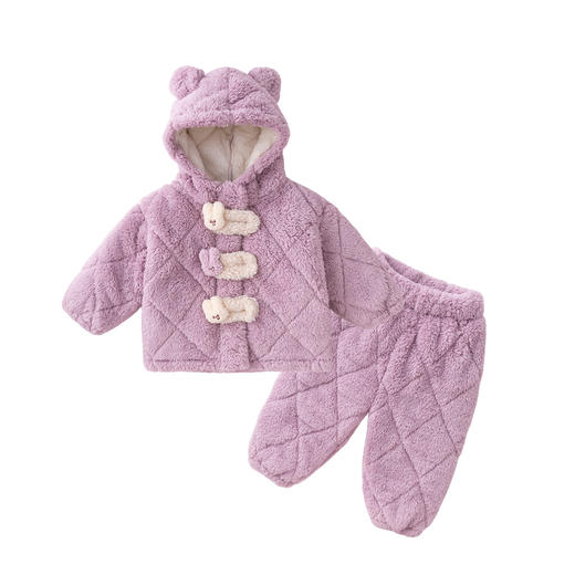 【家居服清仓专区】宝宝家居服套装儿童冬装男童女童珊瑚绒睡衣衣服婴幼儿童装两件套(合集款材质以具体款式实物材质为准，介意勿拍!) 商品图10