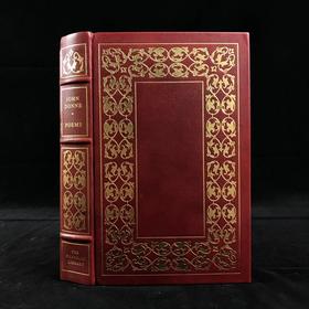 限量版！含藏书票 约翰・邓恩《约翰・邓恩诗集》 配插图 富兰克林图书馆豪华皮装本