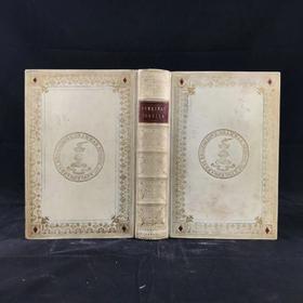 【拉丁语/希腊语】工坊特装本！1850年 塞文河的花环 配插图 全犊皮（vellum）精装32开