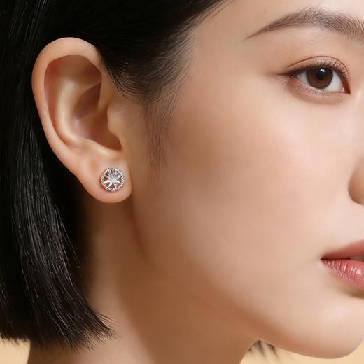 【宏艺珠宝】锐影之芒·银s925耳饰 商品图2