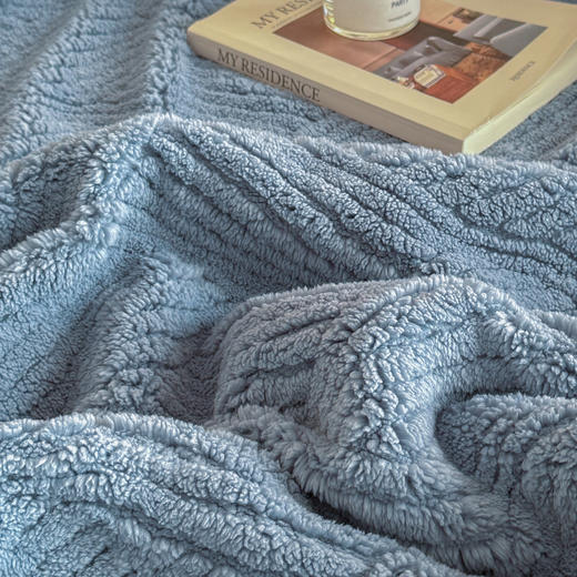 热卖！超软糯！恒源祥 2026新款 塔芙绒羊羔绒双层盖毯 超厚超柔软 7色可选（单盖毯 无枕套） 商品图12