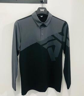 秋冬男士撞色印花LOGO长袖，POLO衫款式都大同小异，主要也就靠设计细节和质量！