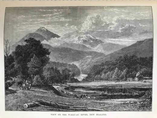 约19世纪后期 罗伯特·布朗宁《世界各国》（卷4） 约百幅版画插图 漆布精装16开 商品图14