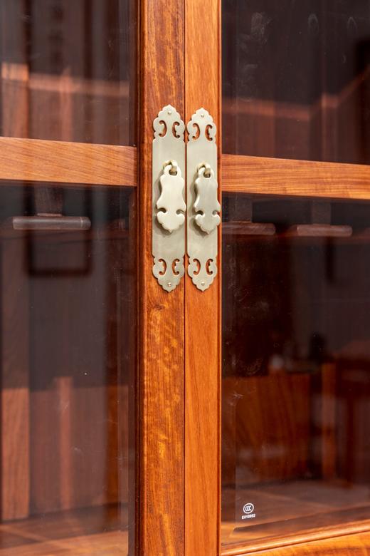 红桥红  家具严选  缅甸花梨（大果紫檀）【210 四门四抽屉 酒柜】 商品图3