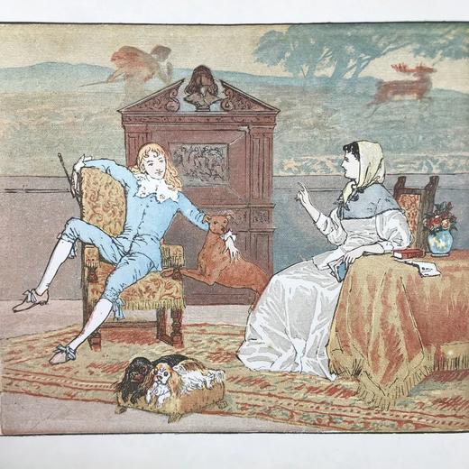 约20世纪早期 蓝道夫·凯迪克《嘿，嘀嘀嗒嗒》绘本 10余幅精美彩色插图 精装18开 商品图4