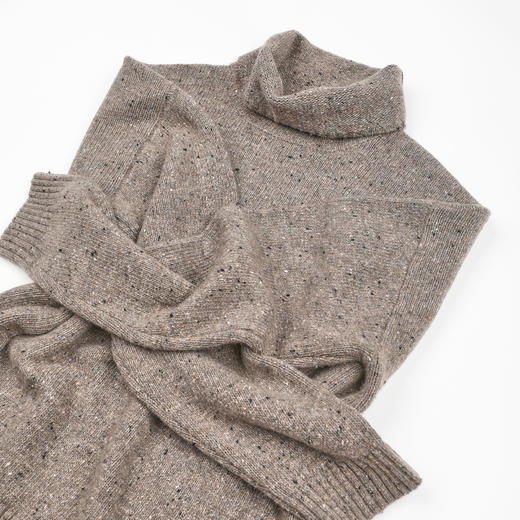 ROMI STUDIO“羊毛花纱”彩点高领套头简约老钱毛衣 RWDSST1830 商品图5