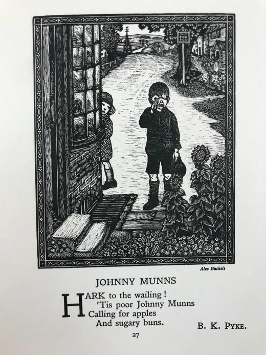 约20世纪早期 欢乐街诗集 多位艺术家绘制精美插图 精装32开 商品图14