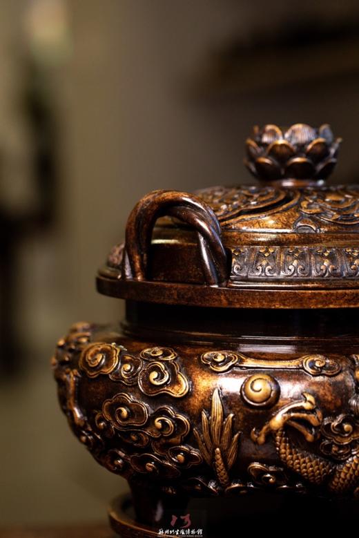 陈巧生制 带座索耳云纹行龙熏炉 可收藏送礼 商品图1