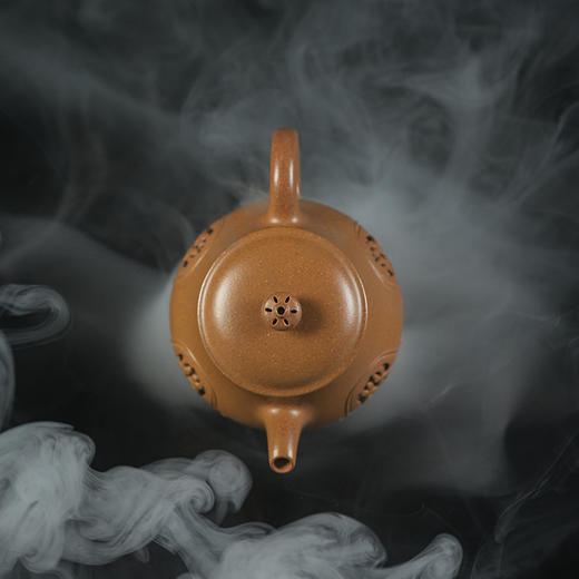 龙德堂陶艺 汤宣武 作品《玲珑系列之探春令》原矿金砂段 180cc 库存请咨询客服 商品图3