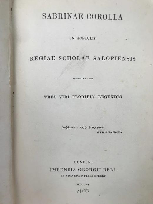 【拉丁语/希腊语】工坊特装本！1850年 塞文河的花环 配插图 全犊皮（vellum）精装32开 商品图4