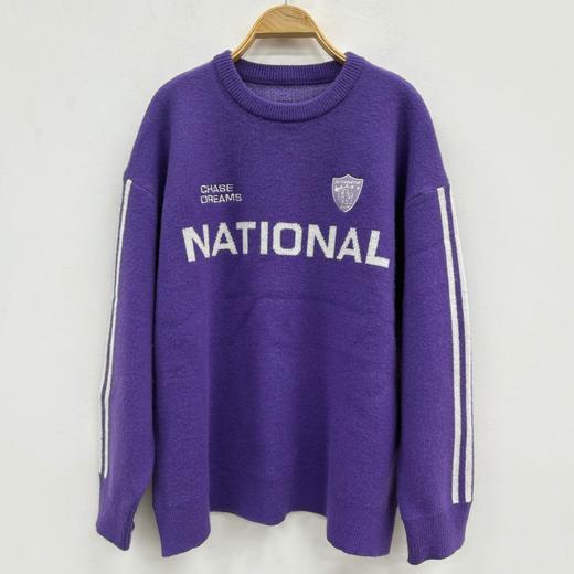 NC圆领美式织带毛织上衣51017（紫）冬季 954011340321 商品图3