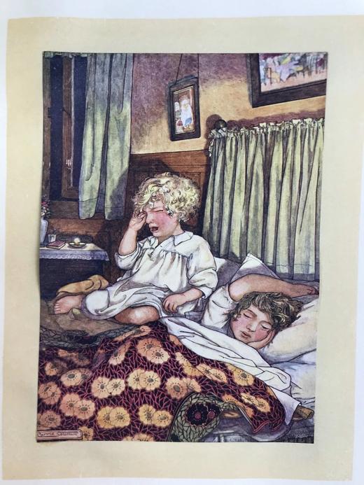 约20世纪早期 约翰·哈伯顿《海伦的孩子们》 16幅彩色手工贴图40幅黑白插图 漆布精装18开 商品图9
