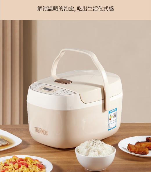 膳魔师电饭锅(电饭煲)香槟金EHA-4130A-CG 商品图2