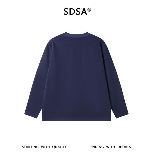 26WY15SDSA男士秋冬新款痞帅男装韩版装饰织带印花字母圆领长袖T恤百搭 商品图5