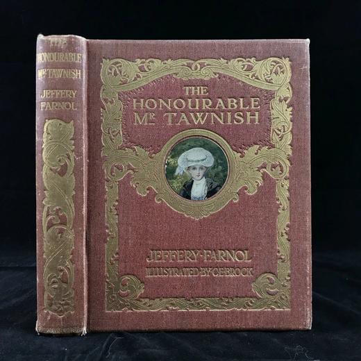 1913年 法诺尔《尊敬的塔维什先生》 C·E·布洛克8幅彩色插图 漆布精装32开 商品图0