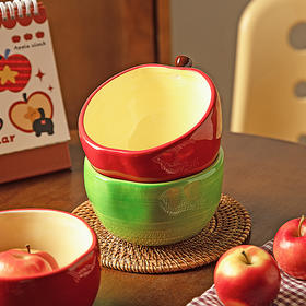 摩登主妇陶瓷苹果米饭碗家用2025新款高颜值餐具酸奶水果碗儿童碗