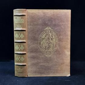 限量版！约翰・班扬《天路历程》配插图 富兰克林图书馆豪华皮装本