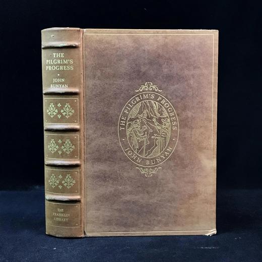 限量版！约翰・班扬《天路历程》配插图 富兰克林图书馆豪华皮装本 商品图0