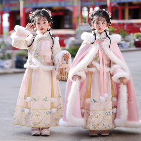 女童公主裙古装汉服拜年服斗篷套装古风唐装（赠送发夹）XWN2890
