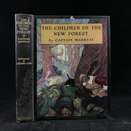 1927年 马里亚特《新森林的孩子们》 9幅彩色插图 漆布精装18开 商品图0