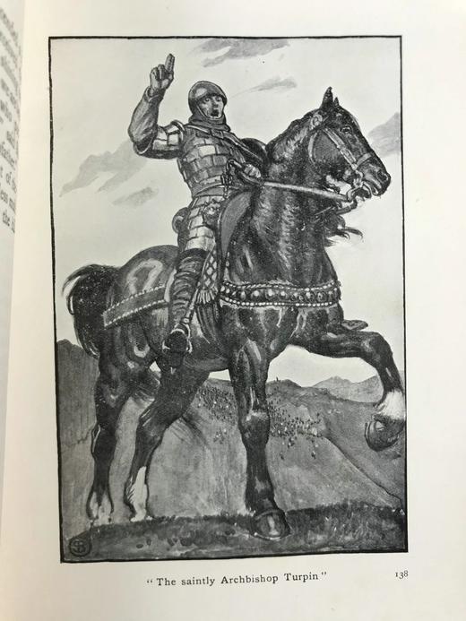 1912年 不列颠民族英雄神话与传说 64幅全页插图 漆布精装32开 商品图12