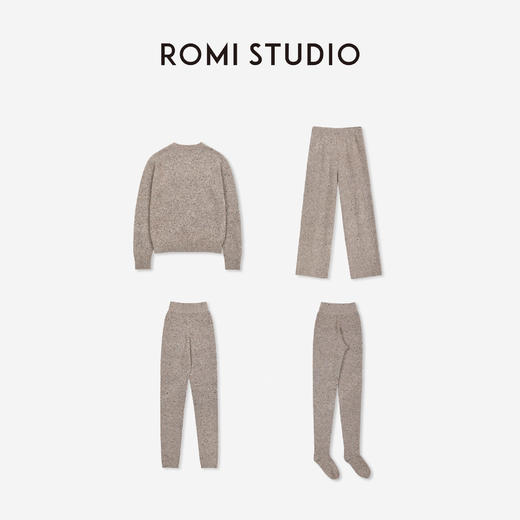 ROMI STUDIO“花纱羊毛混纺三件套”羊毛宽松圆领针织衫 RWDSST1931 商品图1