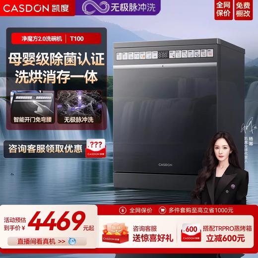 【旗舰爆款】凯度净魔方T100嵌入式家用洗碗机16+2套 商品图0