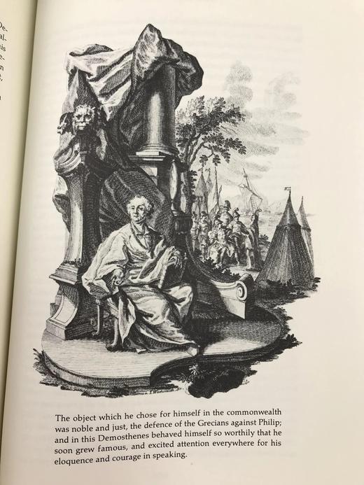 限量版！含藏书票 普鲁塔克《希腊罗马名人传》 配插图 富兰克林图书馆豪华皮装本 商品图7
