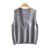 丁摩 澳洲美丽诺纯羊毛V领背心气质款百搭叠穿针织马甲坎肩女YS055 商品缩略图4