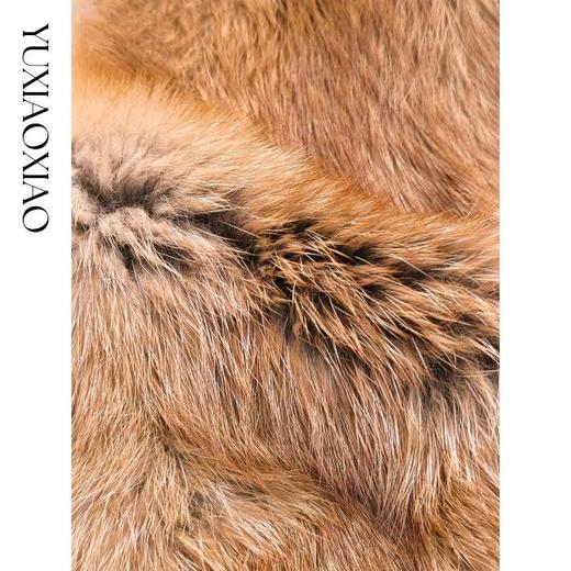 【孤品样衣，不退不换】【女星光环】天然纹理本色红狐中古泡泡袖中袖短款皮草 商品图2