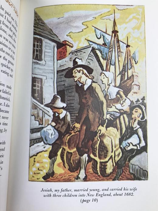 限量版！本杰明・富兰克林《本杰明・富兰克林自传》  配插图 富兰克林图书馆豪华皮装本 商品图12