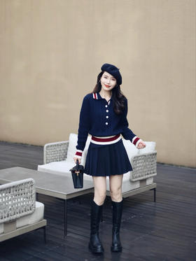 香奈儿 早春新款学院风针织衫(TM)