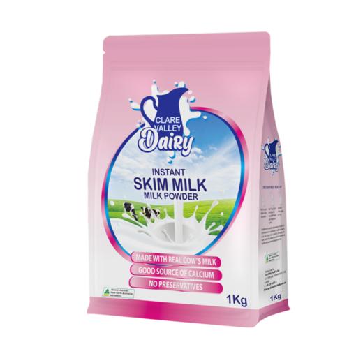 澳洲原装进口克来尔山谷CLARE VALLEY高钙全脂脱脂奶粉速溶牛奶粉1kg/袋 商品图4