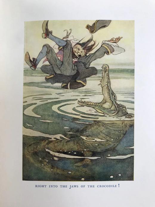 1930年 彼得·潘图画书  女画家Alice B. Woodward10余幅彩色手工贴图 漆布精装18开 商品图6