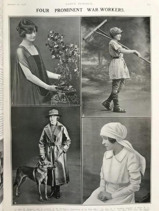 38.5*29cm！1918年1~8月 女士画报（2卷） 数百幅插图 真皮脊精装 商品图8