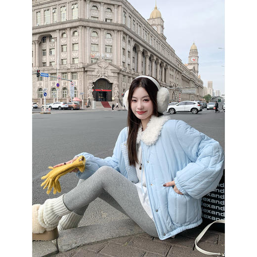 <曾小咸推荐>现货秒杀 ！微信超特价！韩系格子双面穿棉服 日常329.99 立减160 秒杀169.99！！ 商品图0