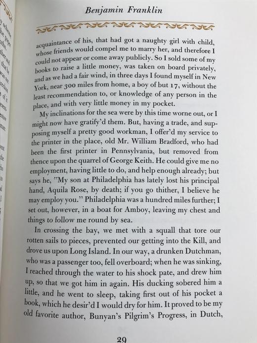 限量版！本杰明・富兰克林《本杰明・富兰克林自传》  配插图 富兰克林图书馆豪华皮装本 商品图13