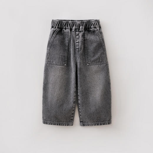 马克珍妮挺括有型男童纯棉牛仔直筒裤2026年春装新款560092 商品图3