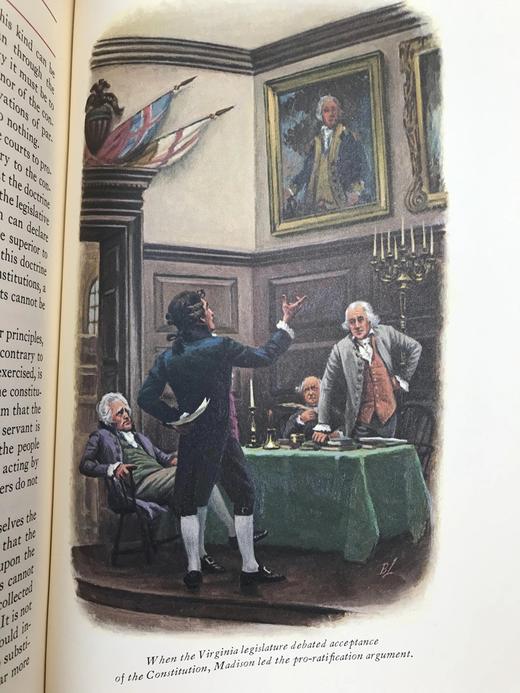 限量版！亚历山大・汉密尔顿《联邦党人文集》配插图 富兰克林图书馆豪华皮装本 商品图8