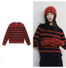 1229-1跨年极限特惠 渠道货 小禾女士新年系列 红色条纹 针织毛衣 商品缩略图0