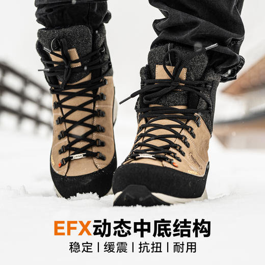 CRISPI摩纳哥MONACO WOOL GTX DOVE 高帮冬季羊毛保暖城市徒步休闲鞋56453100 商品图4