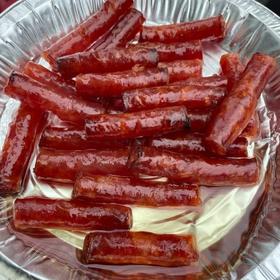 【斌哥优选】高原香橙爆汁小香肠/黑松露小香肠。添加云南高原冰糖橙，紧实Q弹 不腻不柴。吃多少都不腻口。