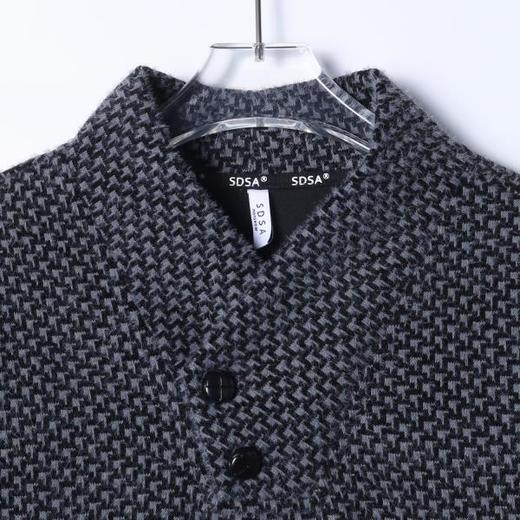 WY1565SDSA男士秋冬新款痞帅男装潮牌绒毛千鸟格纹保暖V领卫衣百搭时尚 商品图2