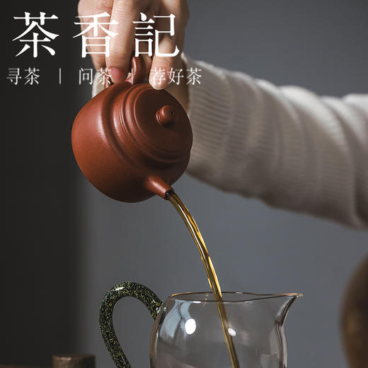 茶香记紫砂壶朱泥小德钟紫砂壶100ml泡茶壶经典器型端庄古雅小巧趁手 商品图2