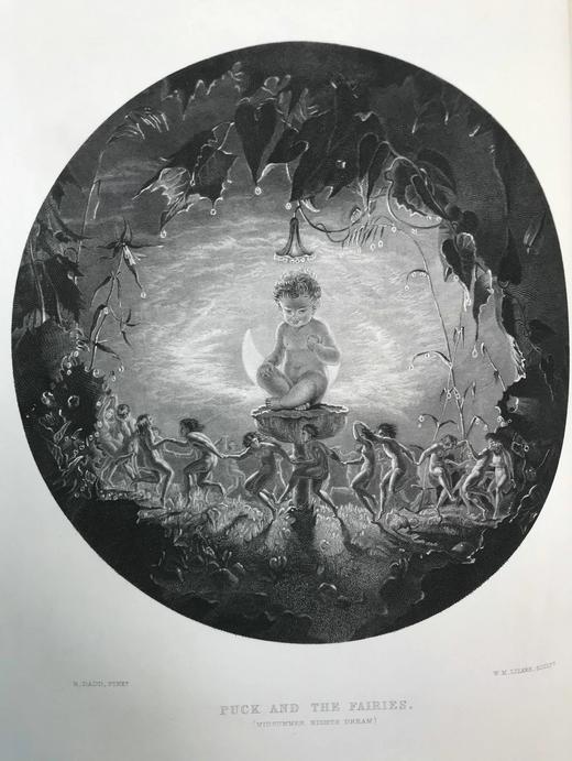 38*29cm！约19世纪中期 殿版莎士比亚作品集（全2卷） 44幅精美钢版画 漆布精装 商品图9