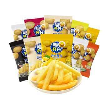 脆升升蜂蜜黄油脆薯条200g（20g*10包）混合味食品休闲解馋零食小吃 /休闲食品 /膨化食品 /薯条 商品图4