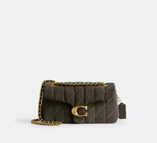 年末好折！Coach专柜款tabby26枕头包 麂皮橄榄绿只要￥3500直邮到手 商品图0