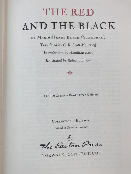 司汤达《红与黑》配多幅精美彩色插图 豪华皮装 商品图2
