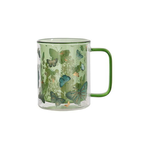 大英博物馆 博物志系列 蝴蝶翩翩 双层玻璃把手杯 商品图4