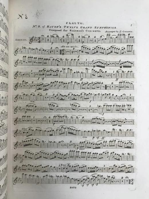 35.5*26.5cm！约19世纪中后期 长笛四重奏乐谱集 真皮精装 商品图5